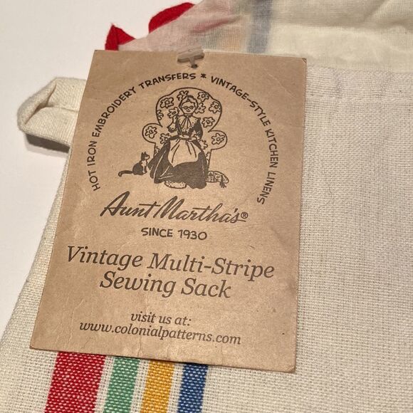 Vintage Multi Stripe Towel Bag - Picture 6 of 7